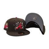 Brown Atlanta Braves Gray Bottom 2000 All Star Game Side Patch "Halloween Pack" New Era 59FIFTY Fitted