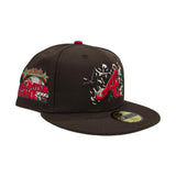 Brown Atlanta Braves Gray Bottom 2000 All Star Game Side Patch "Halloween Pack" New Era 59FIFTY Fitted