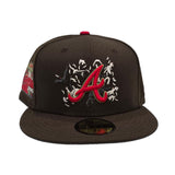 Brown Atlanta Braves Gray Bottom 2000 All Star Game Side Patch "Halloween Pack" New Era 59FIFTY Fitted