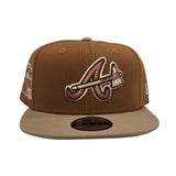 Toast Atlanta Braves Khaki Visor Gray Bottom 2000 All Star Game Side Patch New Era 9Fifty Snapback