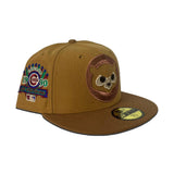 Panama Tan Chicago Cubs Gray Bottom 1990 All Star Game Side Patch New Era 59Fifty Fitted