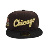 Brown Chicago White Sox Black Visor Gray Bottom Comiskey Park Side Patch New Era 59Fifty Fitted