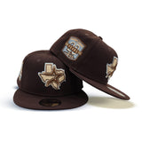 Dark Brown Houston Astros Gray Bottom 20th Anniversary Side Patch New Era 59Fifty Fitted