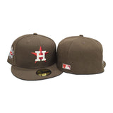 Brown Houston Astros Pink Bottom 2022 World Series Side Patch New Era 59Fifty Fitted