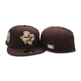 Dark Brown Houston Astros Gray Bottom 20th Anniversary Side Patch New Era 59Fifty Fitted