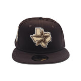 Dark Brown Houston Astros Gray Bottom 20th Anniversary Side Patch New Era 59Fifty Fitted