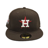 Brown Houston Astros Pink Bottom 2022 World Series Side Patch New Era 59Fifty Fitted