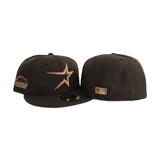 Brown Houston Astros Gray Bottom Astrodome Side Patch New Era 59Fifty Fitted