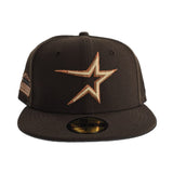 Brown Houston Astros Gray Bottom Astrodome Side Patch New Era 59Fifty Fitted