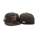 Brown Houston Astros Pink Bottom 2005 World Series Side Patch New Era 59Fifty Fitted