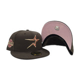 Brown Houston Astros Pink Bottom 2005 World Series Side Patch New Era 59Fifty Fitted