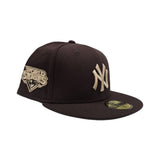 Brown New York Yankees Gray Bottom 2009 World Series Side Patch New Era 59Fifty Fitted