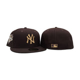 Brown New York Yankees Gray Bottom 2000 World Series Side Patch New Era 59Fifty Fitted