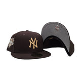 Brown New York Yankees Gray Bottom 2000 World Series Side Patch New Era 59Fifty Fitted