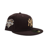 Brown New York Yankees Gray Bottom 2000 World Series Side Patch New Era 59Fifty Fitted