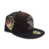 Brown Pittsburgh Pirates Black Trucker Red Bottom 1959 All Star Game Side Patch New Era 59Fifty Fitted