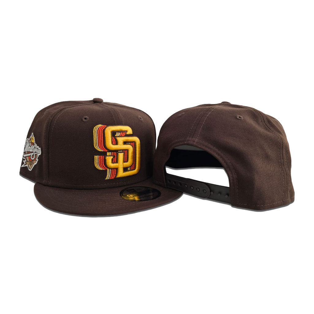 Brown San Diego Padres Gray Bottom 1998 World Series Side Patch New Era 9Fifty Snapback
