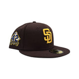 Brown San Diego Padres Jackie Robinson Signature Edition Green Bottom #42 "Breaking Barriers" Side Patch New Era 59Fifty Fitted