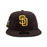 Brown San Diego Padres Jackie Robinson Signature Edition Green Bottom #42 "Breaking Barriers" Side Patch New Era 59Fifty Fitted