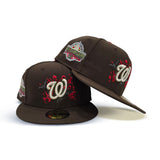 Brown Washington Nationals Gray Bottom 2018 All Star Game Side Patch "Halloween Pack" New Era 59Fifty Fitted