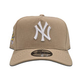 Tan New York Yankees Curved Brim 1996 World Series Gray Bottom New Era 9Fifty A-Frame Snapback