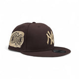 Brown New York Yankees Rose Logo Gray Bottom 2000 Subway Series Side Patch New Era 9Fifty Snapback