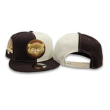 Brown Off White Split Chicago Cubs Gray Bottom 1990 All Star Game Side Patch New Era 9Fifty Snapback