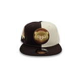 Brown Off White Split Chicago Cubs Gray Bottom 1990 All Star Game Side Patch New Era 9Fifty Snapback