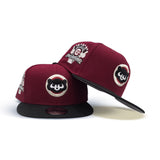 Burgundy Chicago Cubs Black Visor Gray Bottom 1990 All Star Game Side Patch New Era 9Fifty Snapback