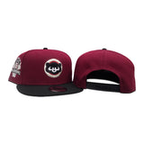 Burgundy Chicago Cubs Black Visor Gray Bottom 1990 All Star Game Side Patch New Era 9Fifty Snapback