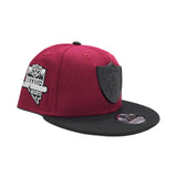 Burgundy Las Vegas Raiders Black Visor Gray Bottom 2020 Inaugural Season New Era Metal Badge 9Fifty Snapback