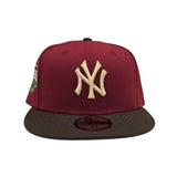 Brick Red New York Yankees Brown Visor Green Bottom 1999 World Series Side Patch New Era 59Fifty Fitted