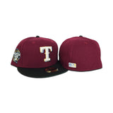 Brick Red Texas Rangers Black Visor Green Bottom 2024 All Star Game Side Patch New Era 59Fifty Fitted