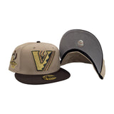 Camel Arizona Diamondbacks Upside Down Logo Brown Visor Gray Bottom 2011 All Star Game Side Patch New Era 59Fifty Fitted