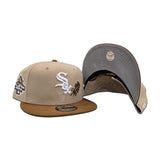 Tan Chicago White Sox Rose Khaki Visor Gray Bottom 2003 All Star Game Side Patch New Era 9Fifty Snapback