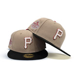 Camel Glow In The Dark Pittsburgh Pirates Black Visor Green Bottom 1977 World Series Side Patch New Era 59Fifty Fitted