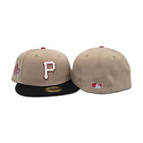 Camel Glow In The Dark Pittsburgh Pirates Black Visor Green Bottom 1977 World Series Side Patch New Era 59Fifty Fitted