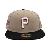 Camel Glow In The Dark Pittsburgh Pirates Black Visor Green Bottom 1977 World Series Side Patch New Era 59Fifty Fitted