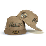 Camel Script Houston Astros Gray Bottom Celebrating 45 Years Side Patch New Era 59Fifty Fitted