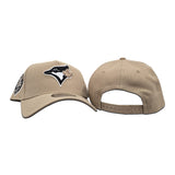 Camel Toronto Blue Jays Curved Brim Gray Bottom 30th Season Side Patch New Era A-Frame 9Forty Snapback
