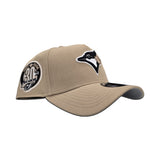 Camel Toronto Blue Jays Curved Brim Gray Bottom 30th Season Side Patch New Era A-Frame 9Forty Snapback