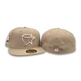 Camel Houston Astros Pink Bottom 35th Great Years Side Patch New Era 59Fifty Fitted