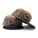 Camel Los Angeles Angels Cupid Logo Black Visor Gray Bottom 40th Anniversary Side Patch 9Fifty New Era Snapback