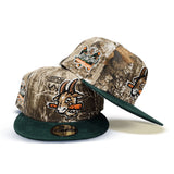 Real Tree Hartford Yard Goats Dark Green Corduroy Visor Gray Bottom 2021 All Star Bash Side Patch New Era 59Fifty Fitted