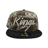 Real Tree Los Angeles Kings Black Camo Visor Red Bottom 02 All Star Game Side Patch New Era 59Fifty Fitted