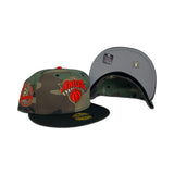 Camo New York Nicks Black Visor