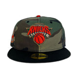 Camo New York Nicks Black Visor