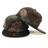 Camo Houston Astros Black Visor Gray Bottom Celebrating 45 Years Side Patch New Era 59Fifty Fitted