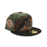 Camo Houston Astros Black Visor Gray Bottom Celebrating 45 Years Side Patch New Era 59Fifty Fitted