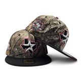 Real Tree APX Houston Astros Black Visor Red Bottom 45th Anniversary Side Patch New Era 59Fifty Fitted